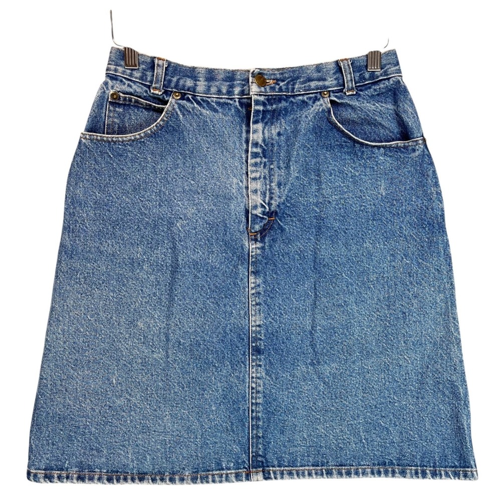 Essentials Sport Vintage Womens Denim‎ Jean Skirt Blue A-Line 6